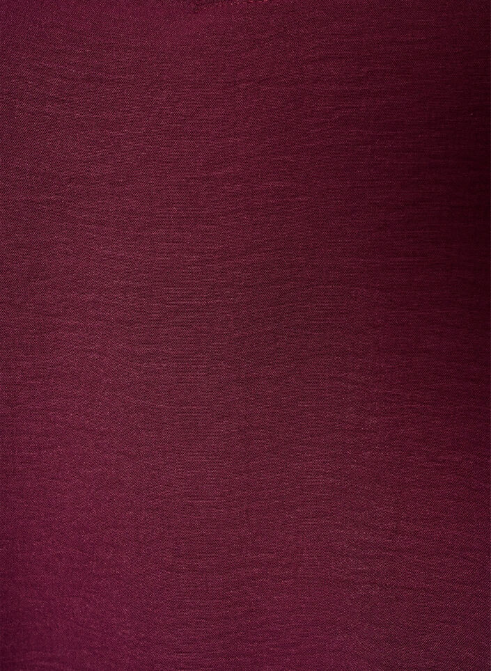 Blouse avec manches en dentelle et coupe ballon, Bordeaux, Packshot image number 2