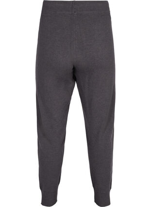 Pantalon en maille avec cordon de serrage , Dark Grey Melange, Packshot image number 1
