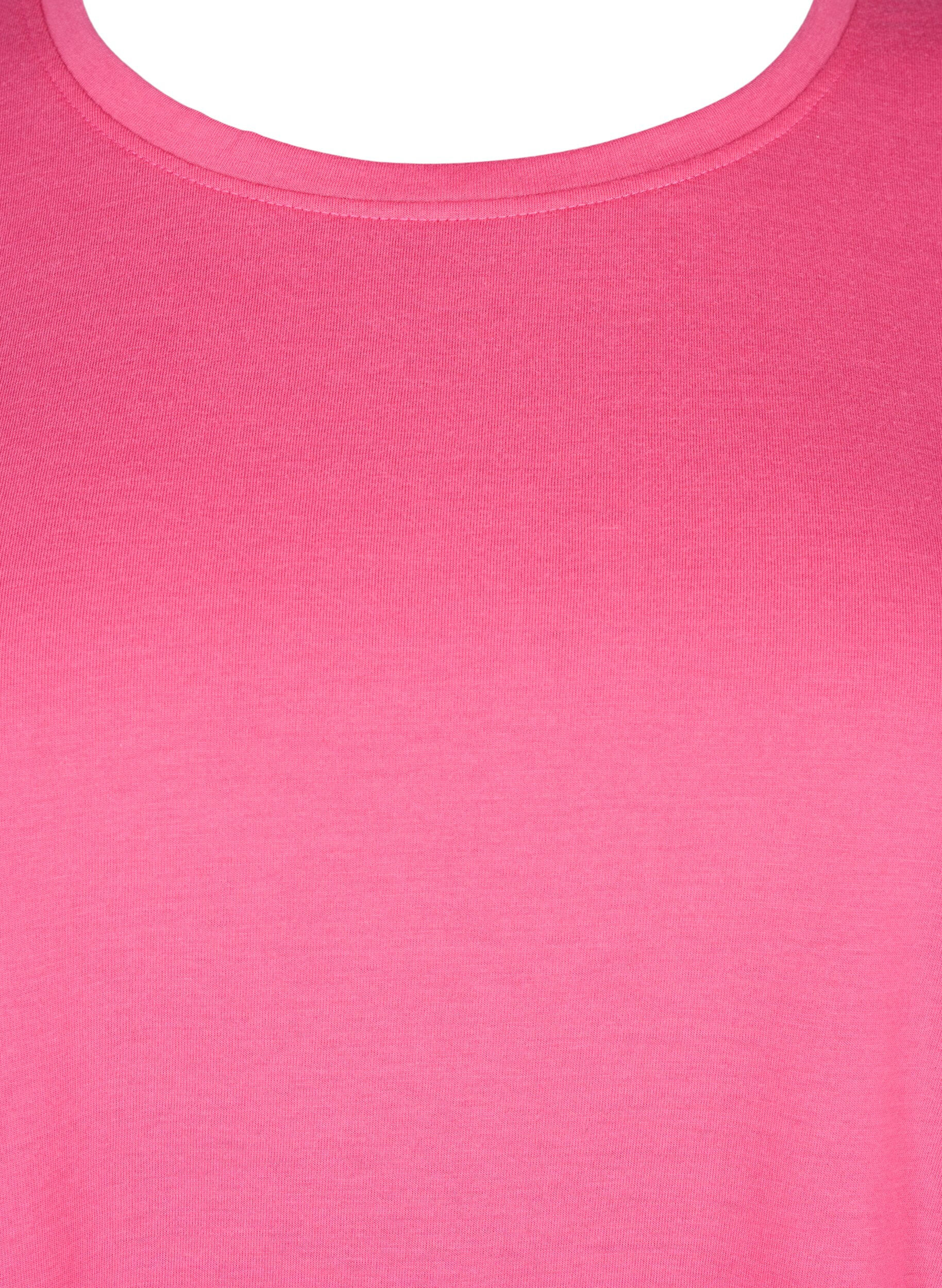ZizziFLASH - T-shirt met ronde hals, Hot Pink, Packshot image number 2