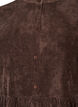 Corduroy jurk met A-lijn en opstaande kraag, Bruin, Packshot image number 2
