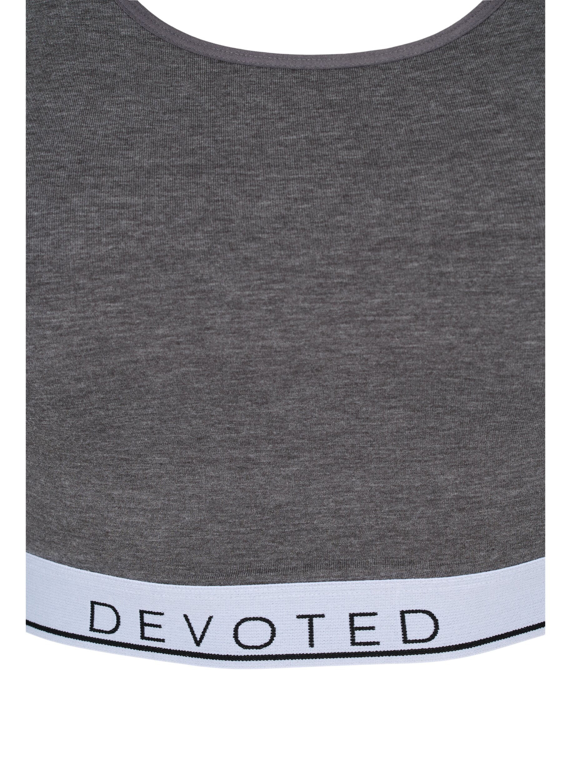 ZizziGemēleerde bh met verstelbare bandjes, Medium Grey Melange, Packshot image number 2