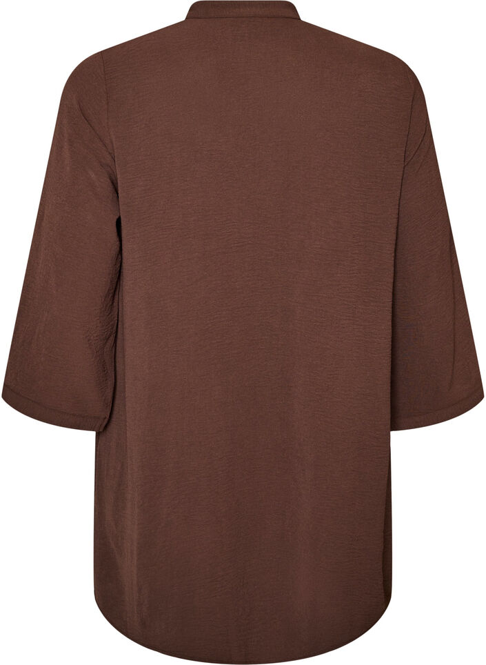 Tuniek met 3/4 mouwen, Bruin, Packshot image number 1
