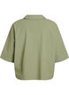 Blouse ample avec col et manches 1/2, Vert, Packshot image number 1