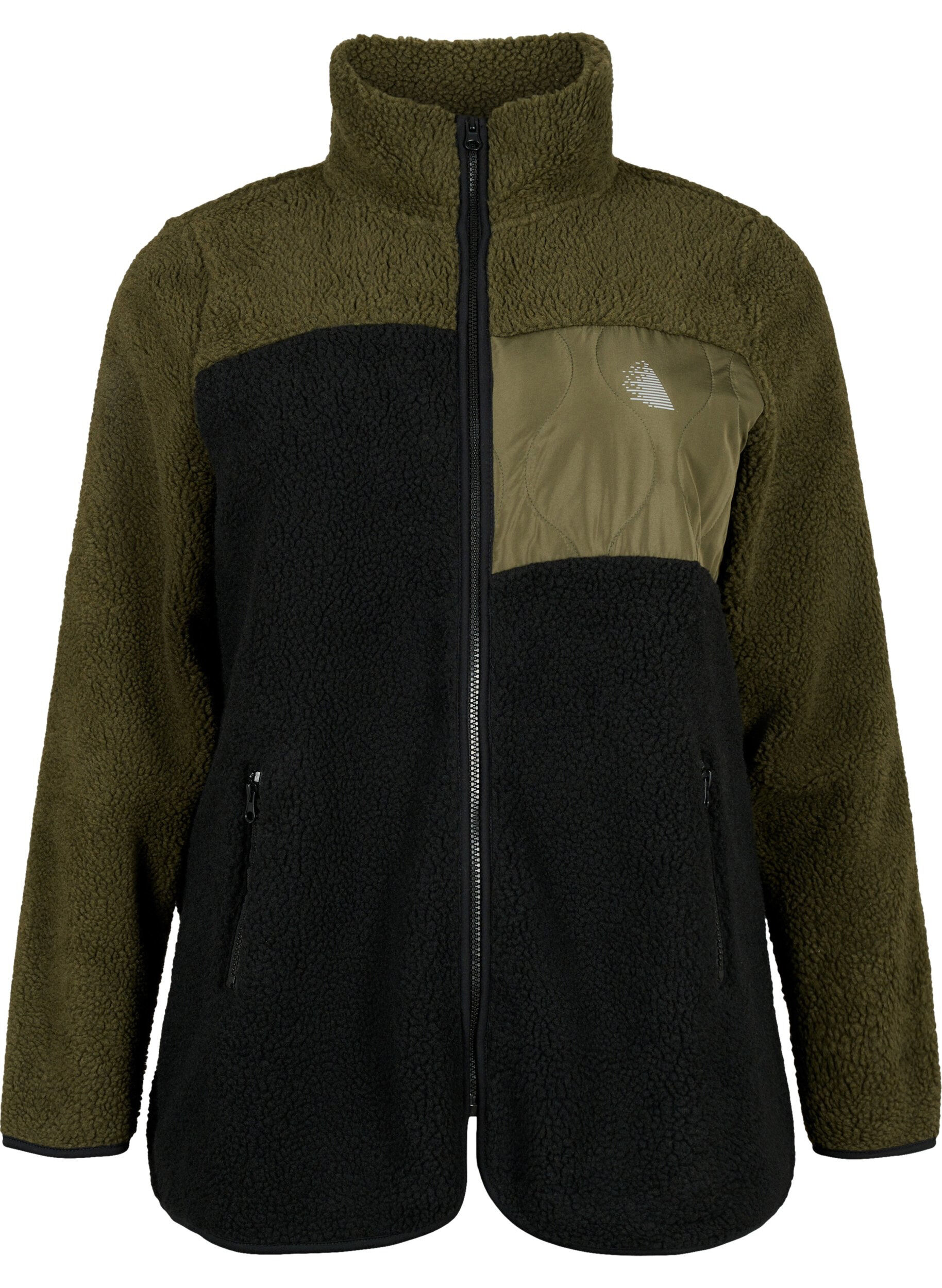 Zizzi Veste teddy unie, Forest Night comb., Packshot image number 0