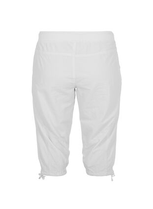 Pantacourt ample en coton, Bright White, Packshot image number 1