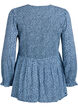 Blouse met gesmokte top en bloemenprint, Blauw, Packshot image number 1