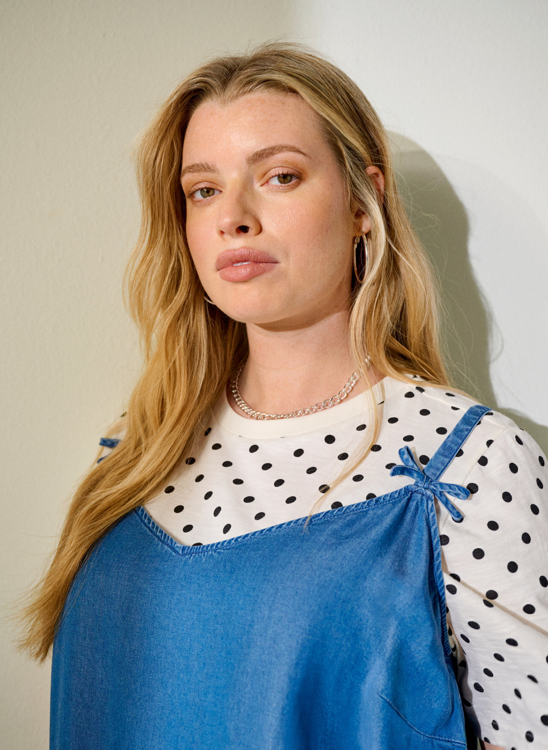 T-shirt en coton &agrave; pois