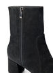 Large – Bottes en daim à talon, Black, Packshot image number 4