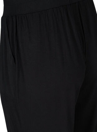 Pantalon d'entraînement ample en viscose, Black, Packshot image number 3