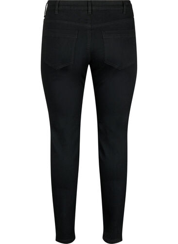 Jean Emily coupe slim fit avec taille normale, Black, Packshot image number 1