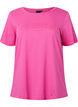 T-shirt en coton avec texte imprim&eacute;, Shocking Pink W. LOS, Packshot image number 0