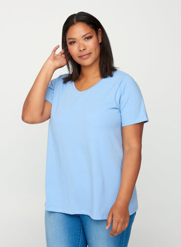 T-shirt basique, Forever Blue, Model image number 0