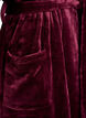 Kamerjas in zachte velour met zakken, Donker Bordeaux, Packshot image number 3