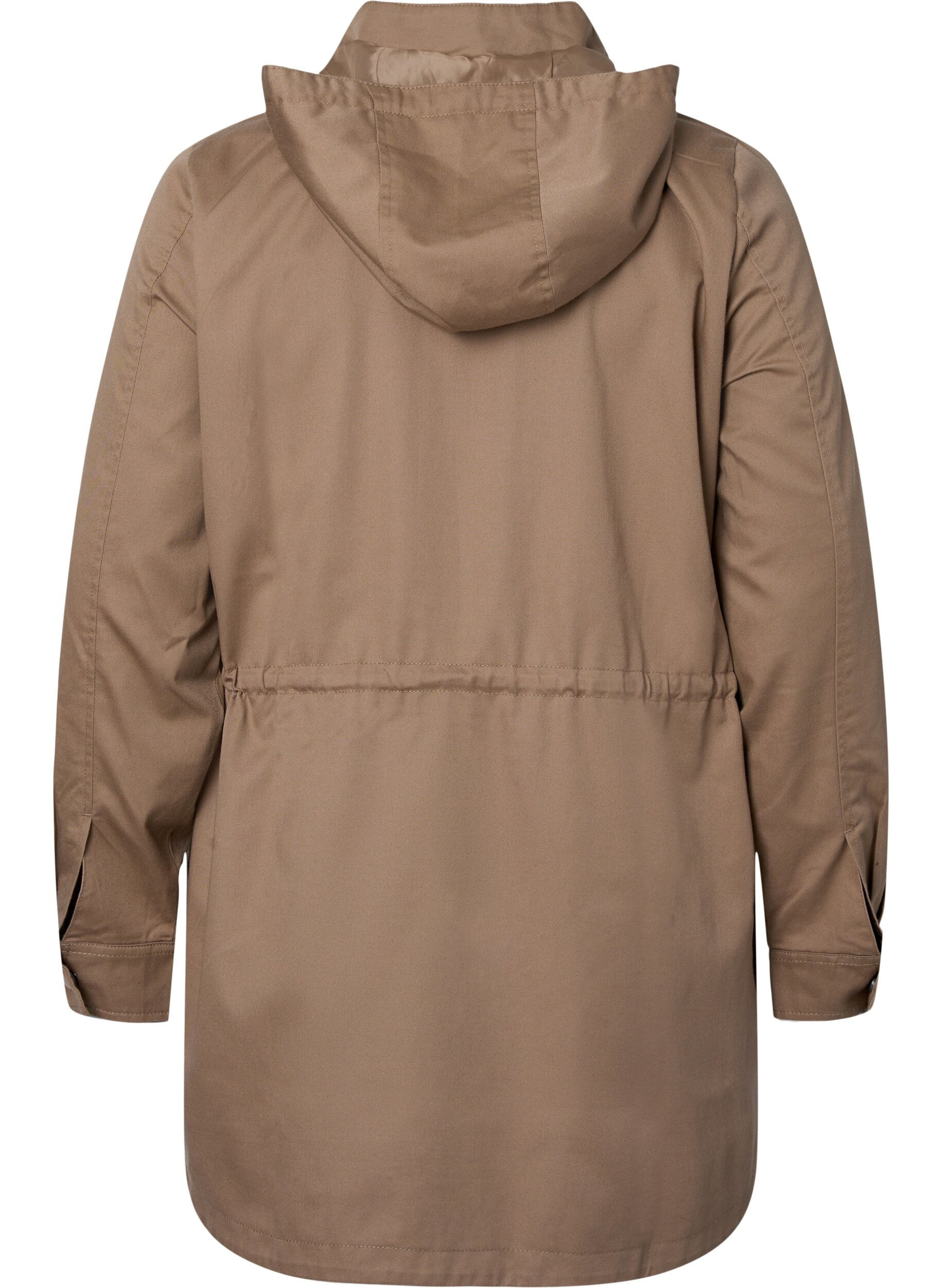 ZizziLange parka met capuchon en zakken, Amphora, Packshot image number 1