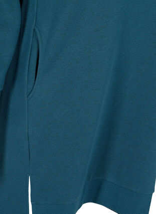 Robe pull avec poches et fentes, Majolica Blue Mel., Packshot image number 3