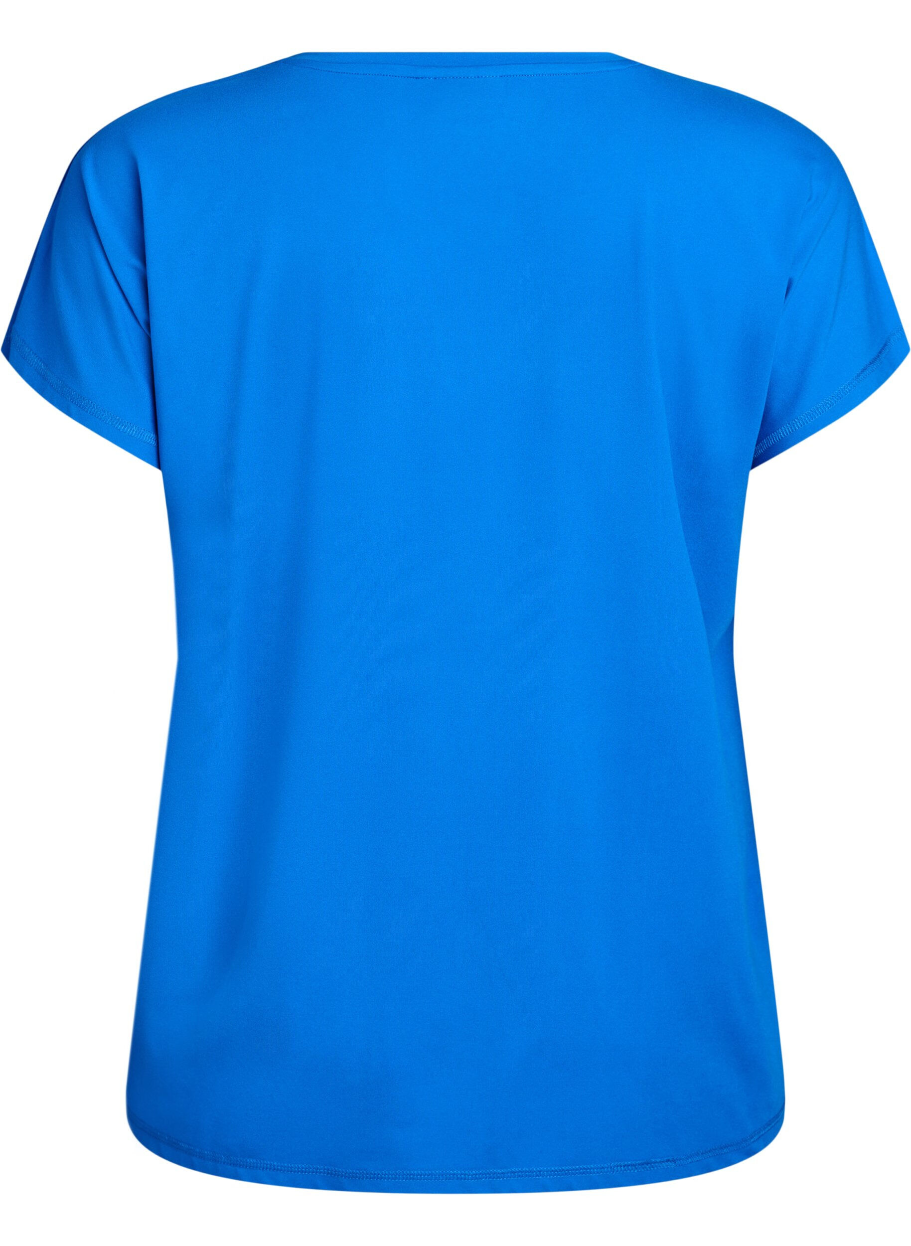 ZizziEffen gekleurd trainingsshirt, Blauw, Packshot image number 1