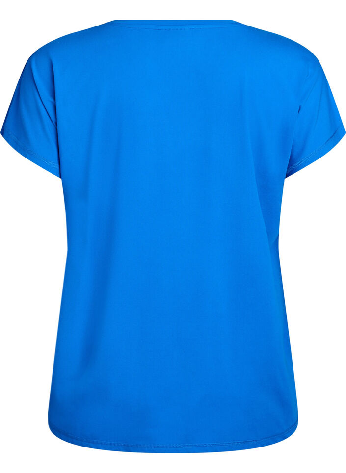 Effen gekleurd trainingsshirt, Blauw, Packshot image number 1