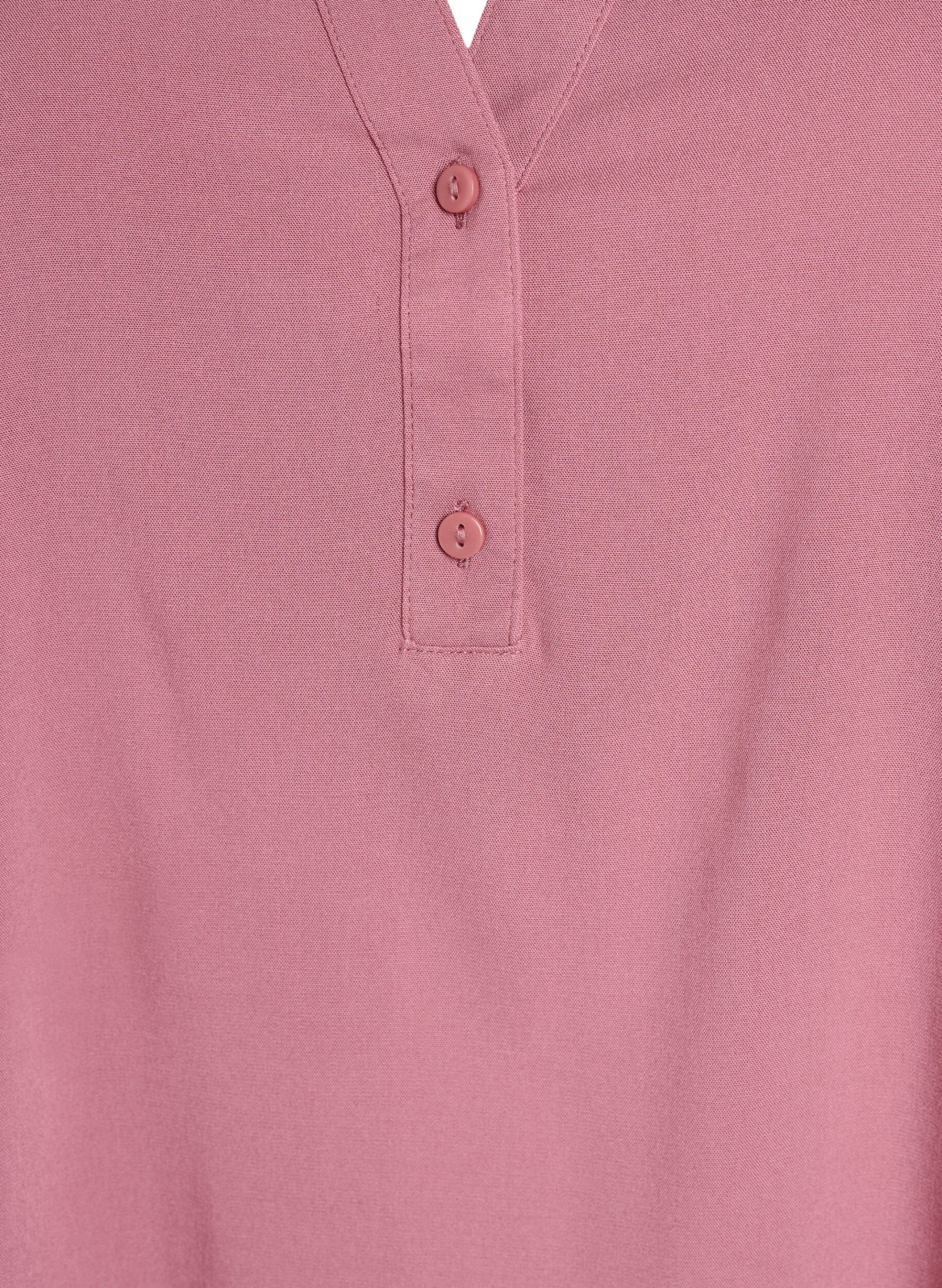 ZizziFLASH - Mouwloze viscose blouse, Roze, Packshot image number 2
