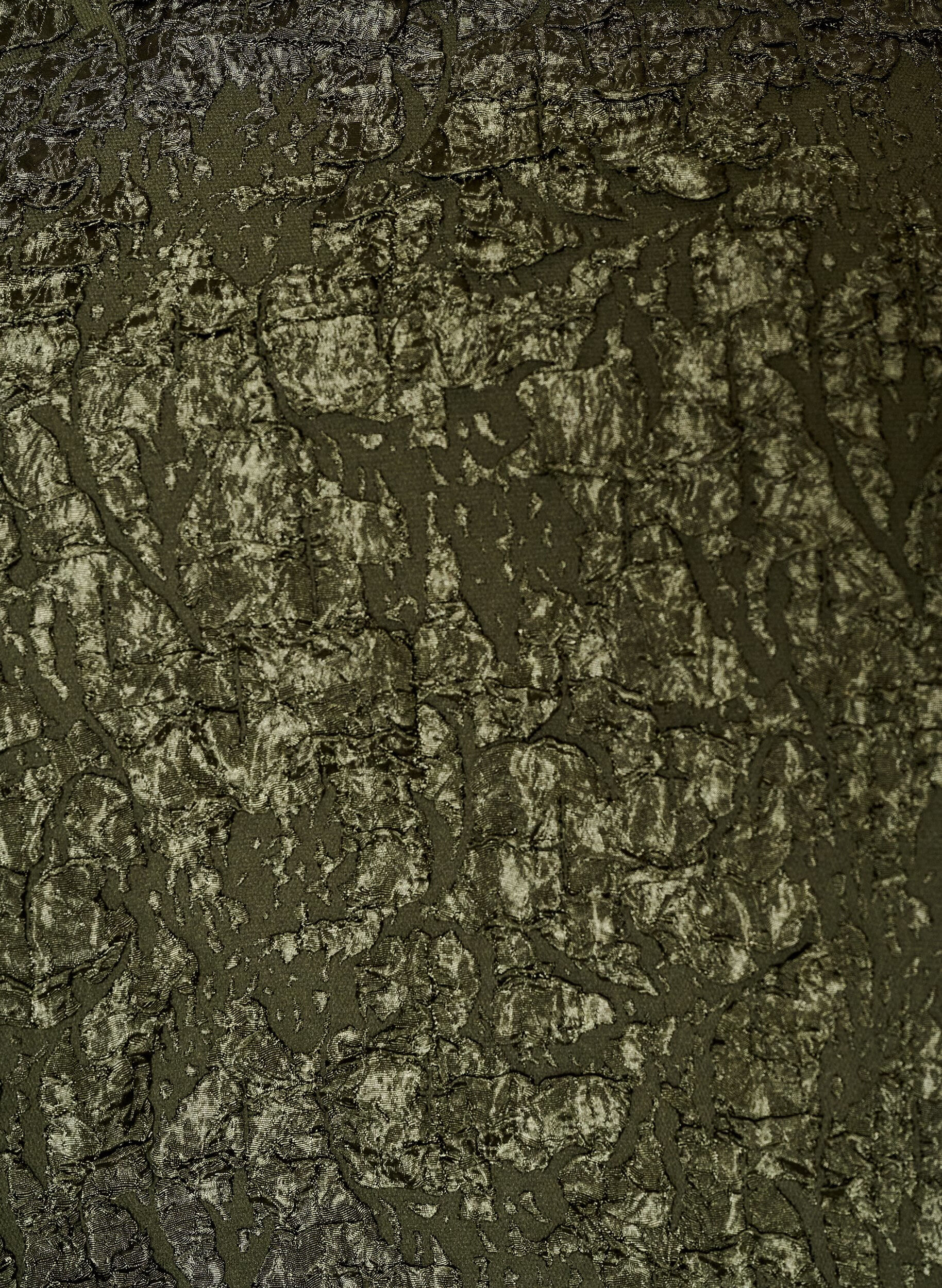 ZizziJacquard blouse met pofmouwen en A-lijnvorm, Groen, Packshot image number 2
