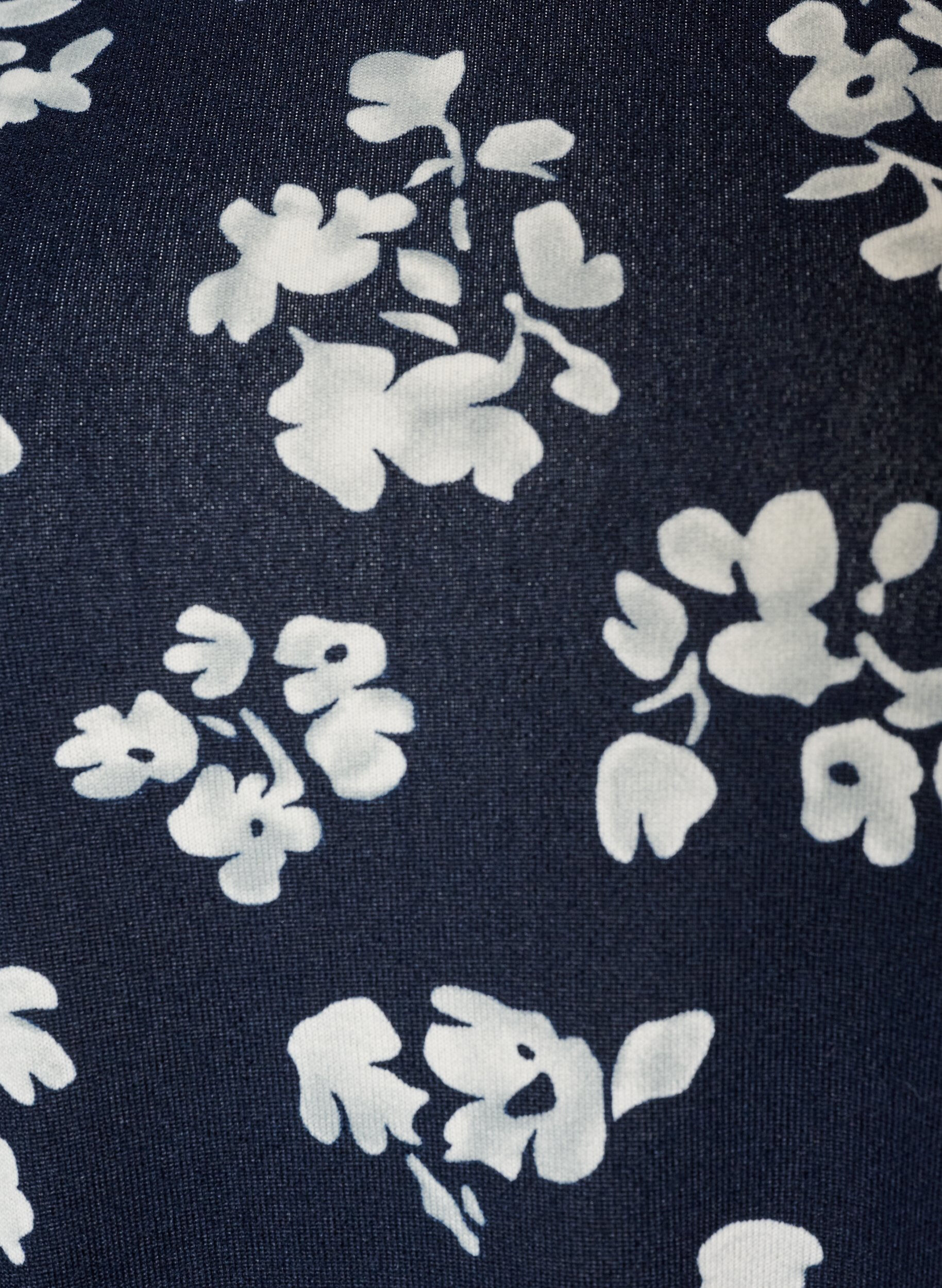 ZizziChemisier floral &agrave; manches longues, Bleu, Packshot image number 2