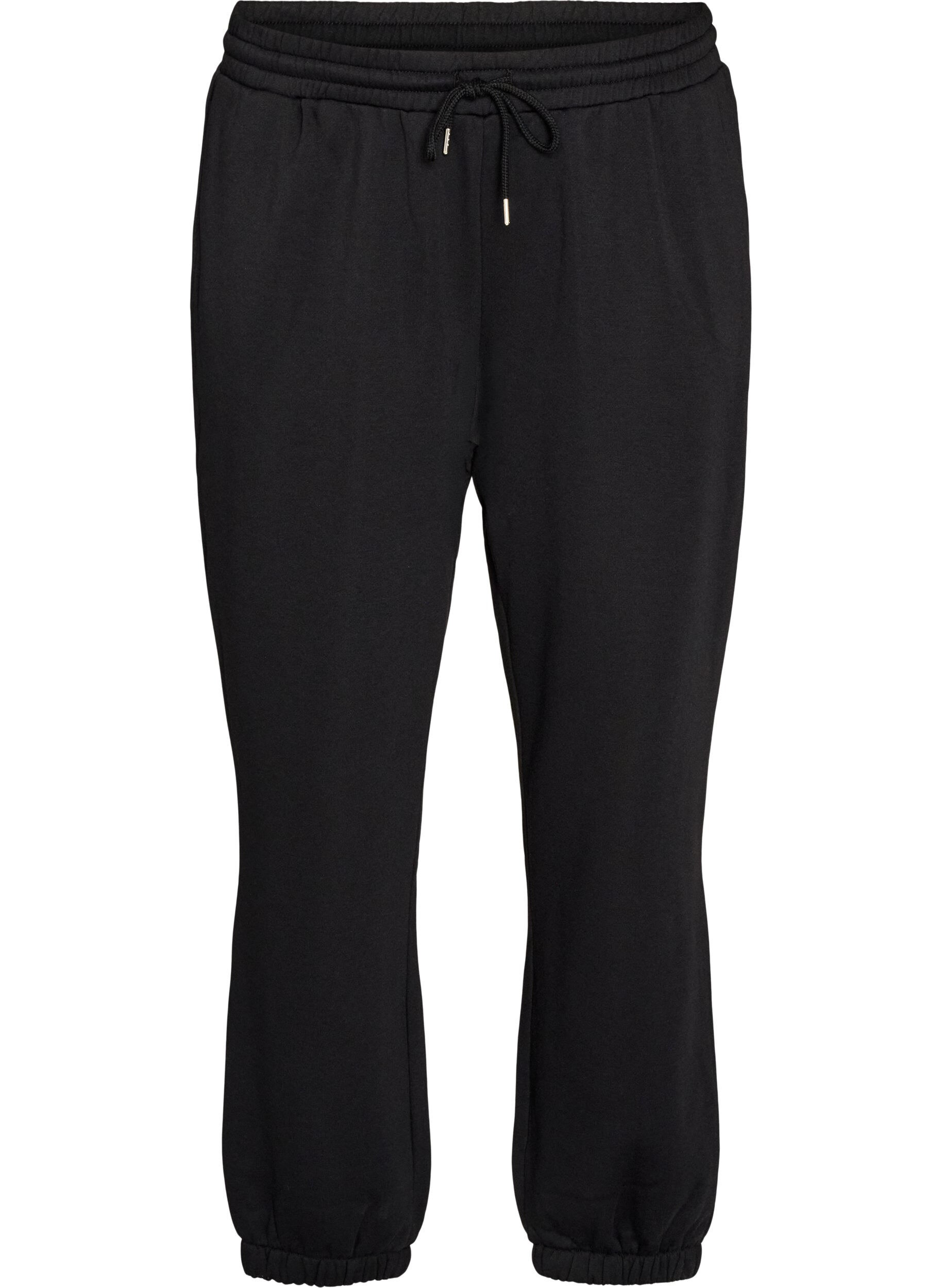 FLASH - Sweatpants met hoge taille en trekkoord