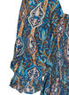 Robe d'&eacute;t&eacute; en viscose &agrave; imprim&eacute; paisley, Bleu, Packshot image number 3