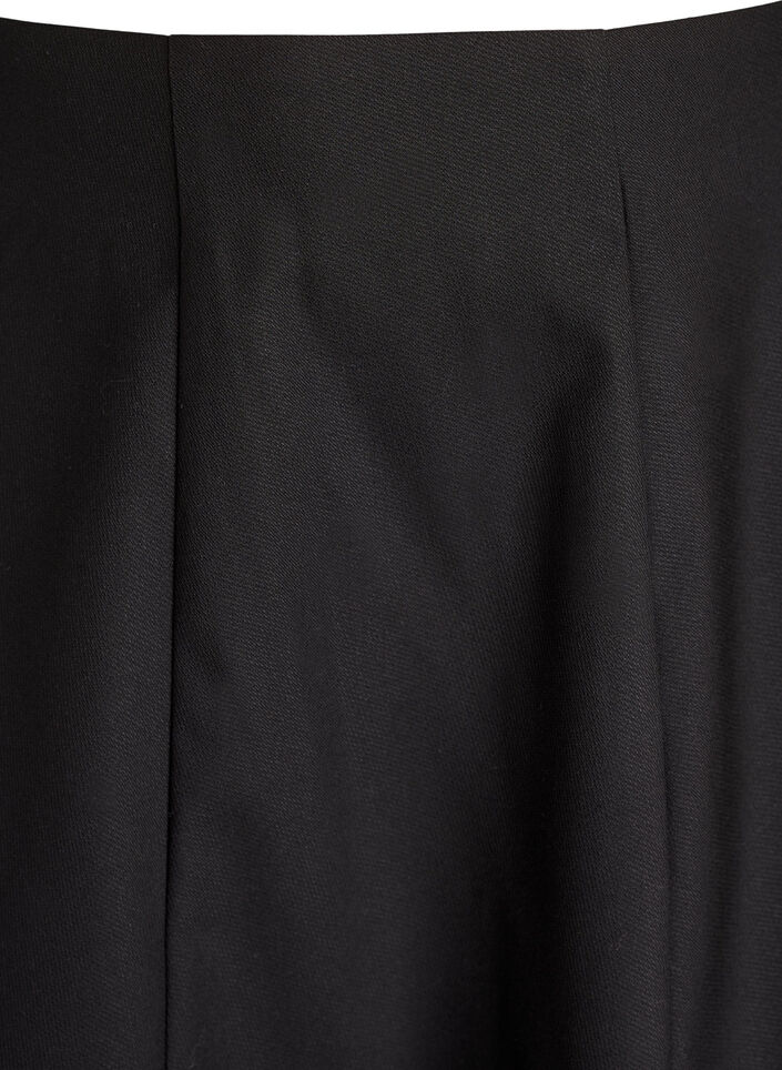 Jupe courte &agrave; coupe &eacute;vas&eacute;e, Noir, Packshot image number 2