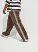 Trackpants met zijstrepen en zakken, Bruin, Model image number 0