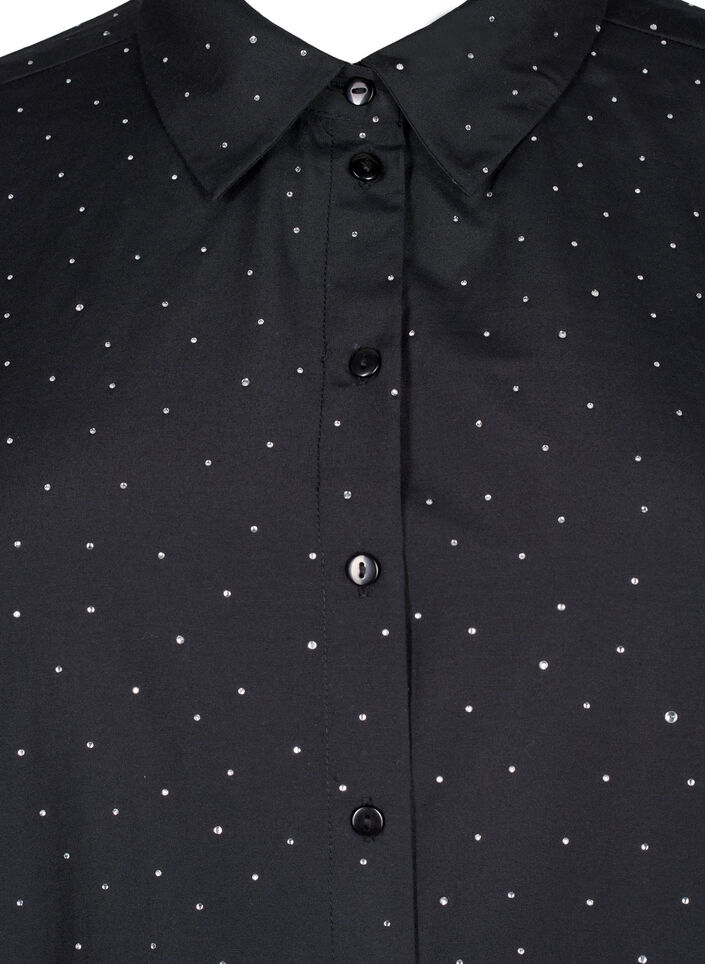 Chemise avec des strass, Black, Packshot image number 2