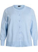 Fijngebreide vest met ronde hals, Blauw, Packshot image number 0