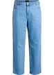 Wide-leg jeans met hoge taille, Blauw, Packshot image number 0