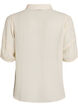 Blouse en seersucker avec lien &agrave; nouer, Beige, Packshot image number 1