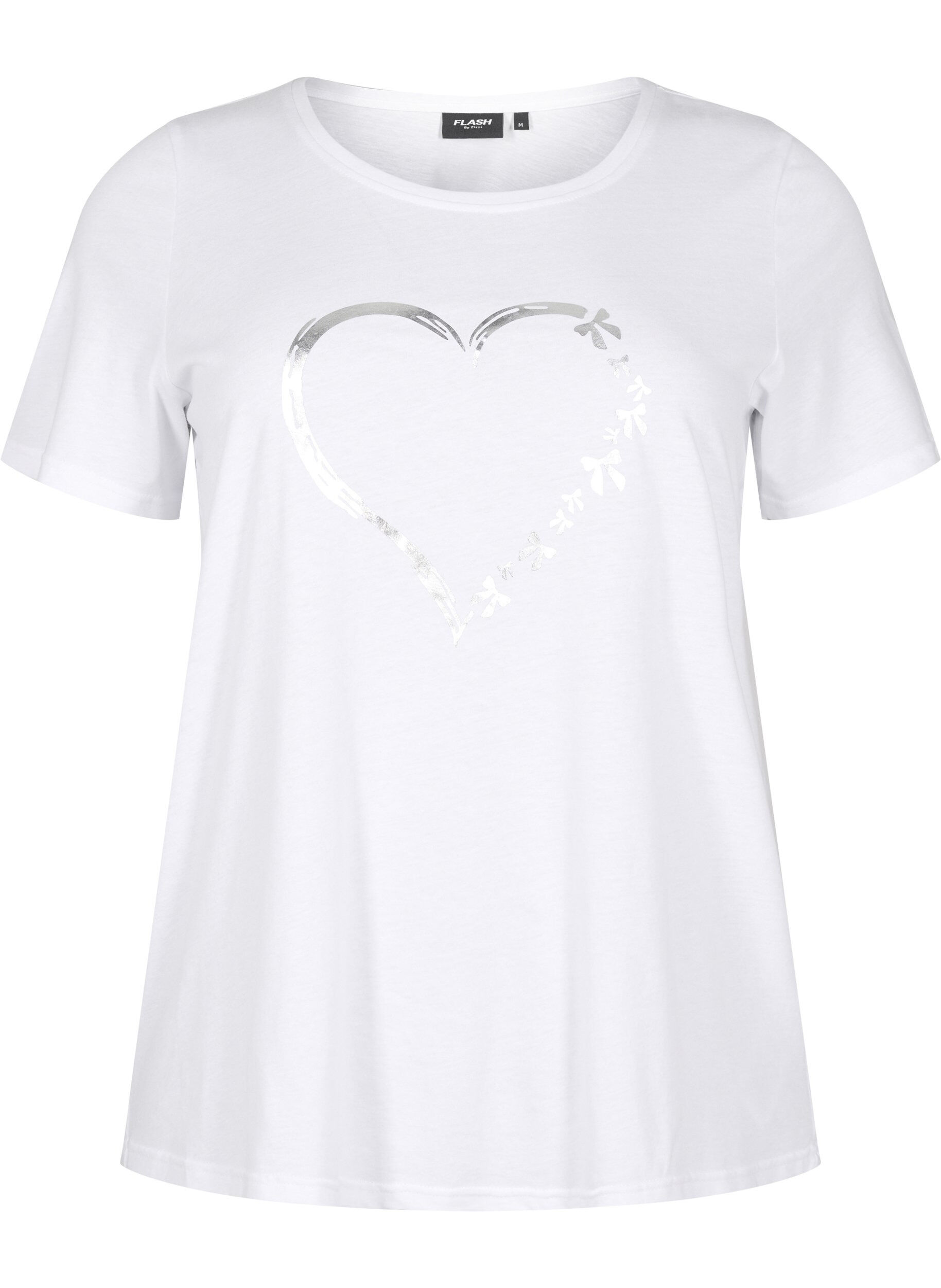 ZizziFLASH - T-shirt met motief, Wit, Packshot image number 0
