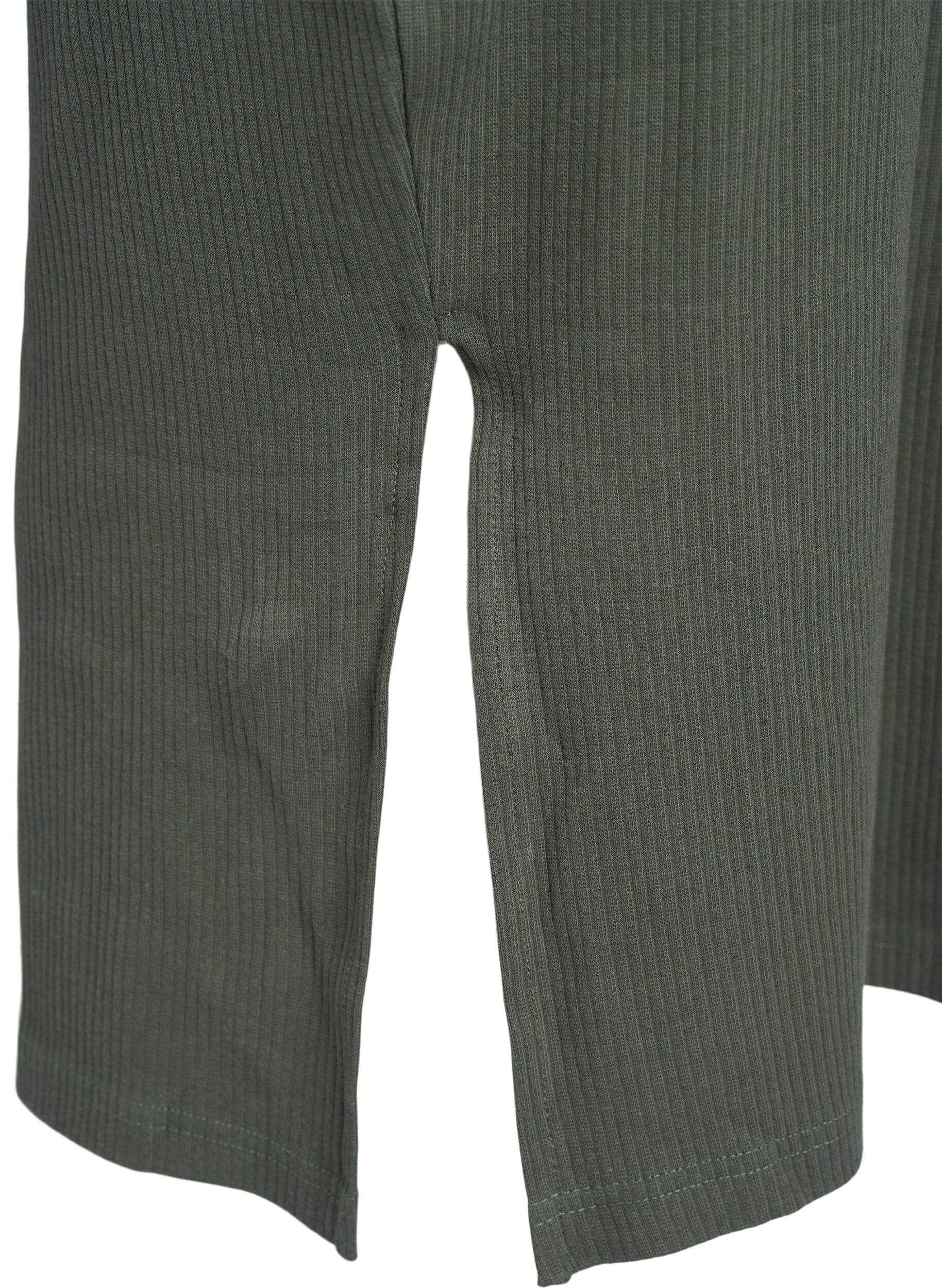 ZizziMaxi jurk in jersey met korte mouwen, Groen, Packshot image number 3