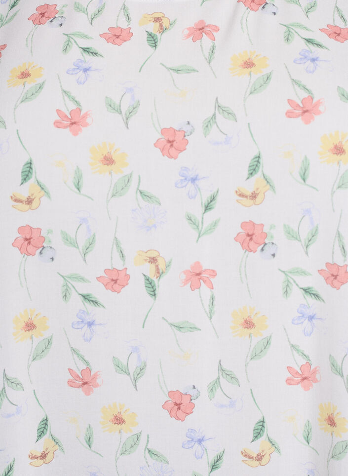 Viscose jurk met snijlijn, Wit, Packshot image number 2