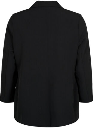 Klassieke blazer met knoopsluiting, Black, Packshot image number 1