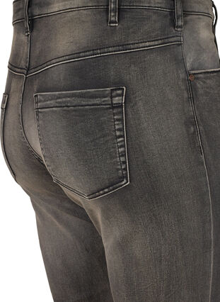 Jeans Emily Slim fit à taille régulière, Dark Grey Denim, Packshot image number 3