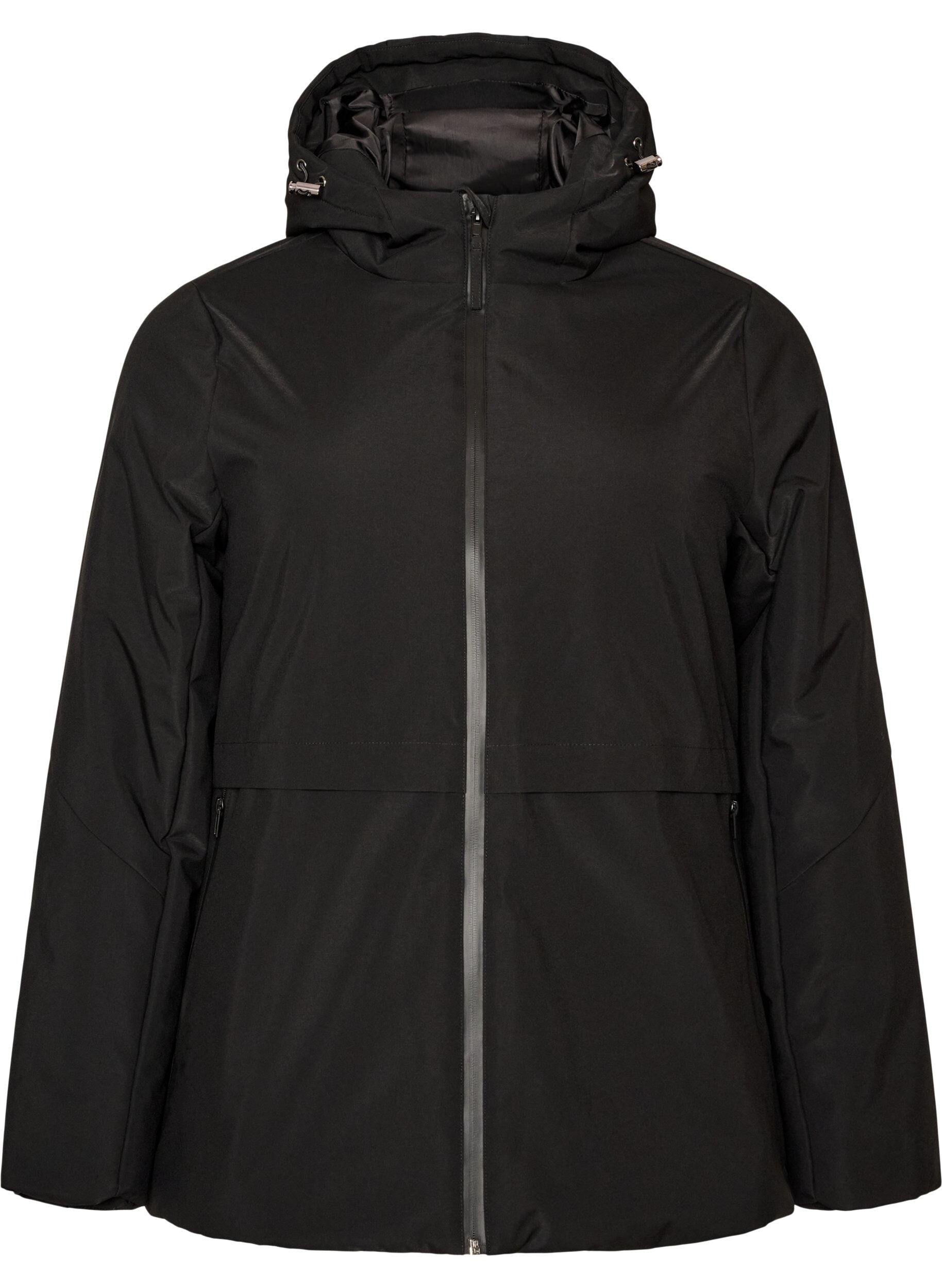 Veste d'hiver avec capuche et taille ajustable
