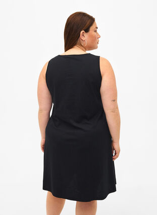 Robe sans manches en coton avec forme en A, Black W. Summer, Model image number 1