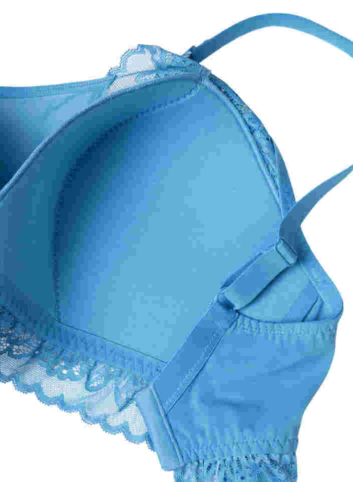 Soutien-gorge avec dentelle et rembourrage doux, Cendre Blue, Packshot image number 3