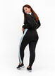 Ski-onderbroek met contrast streep, Black w. Gray Mist, Model image number 1