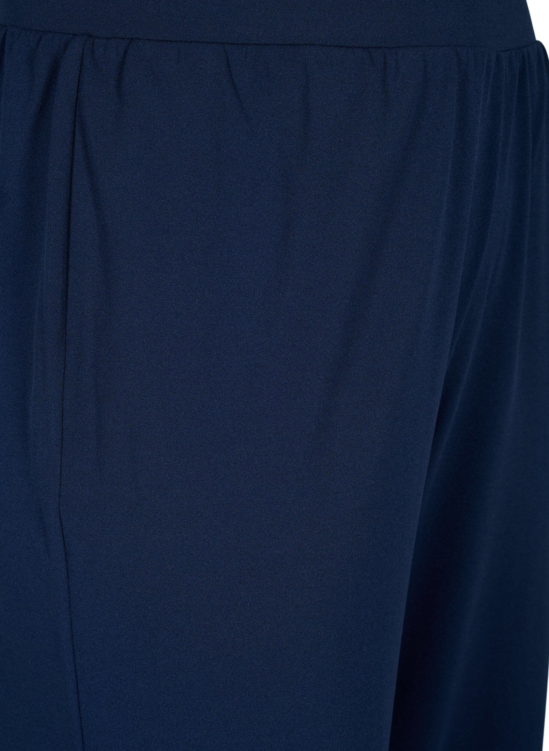 ZizziBroek met rechte pasvorm, Blauw, Packshot image number 2
