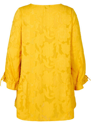 Tunique ample col V, Golden Yellow, Packshot image number 1