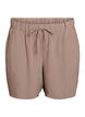 Korte broek met zakken en elastische tailleband, Bruin, Packshot image number 0