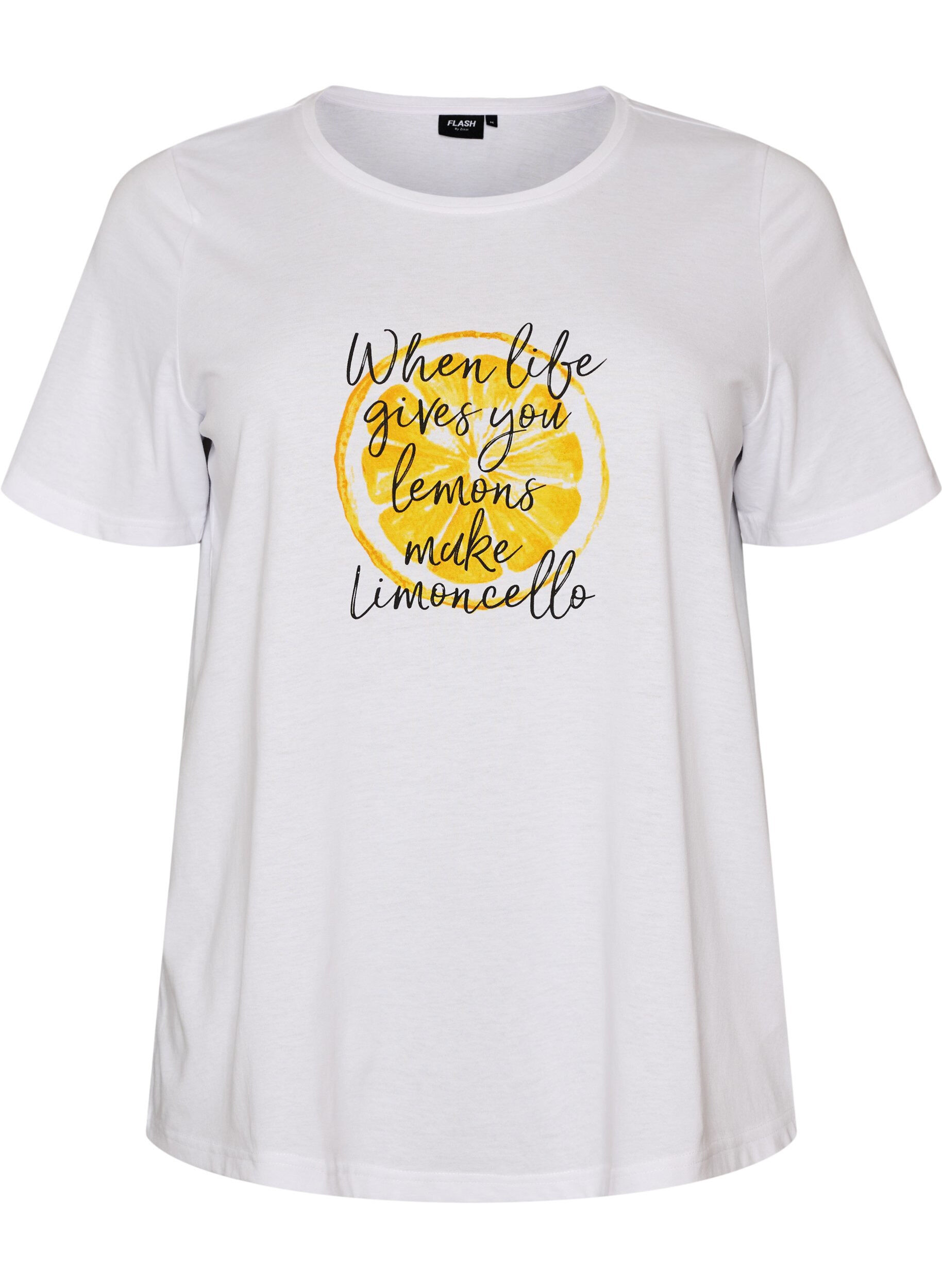 ZizziT-shirt met motief, Wit, Packshot image number 0