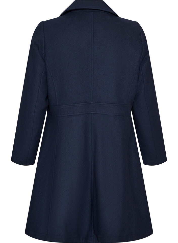 Manteau en laine coupe A avec poches, 1494, Packshot image number 1