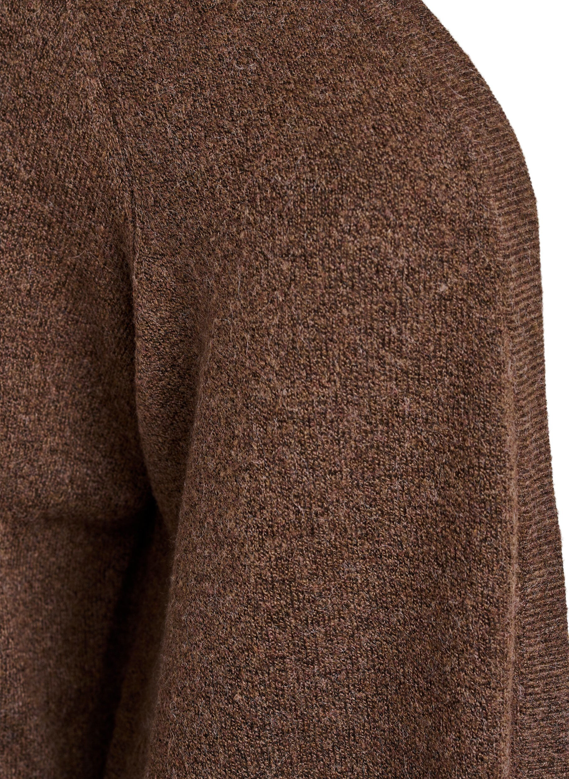 ZizziCardigan en tricot c&ocirc;tel&eacute; avec poches, Marron, Packshot image number 2