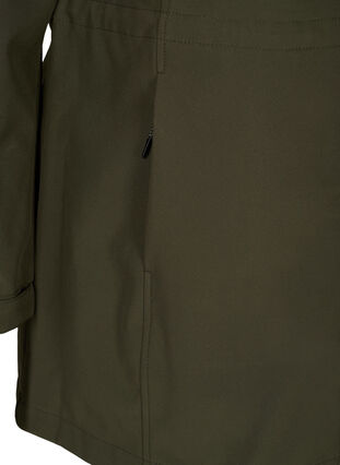 Veste softshell à capuche et taille ajustable, Forest Night, Packshot image number 3