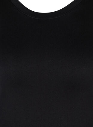 Effen naadloos ski ondershirt, Black, Packshot image number 2
