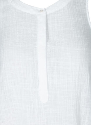 Mouwloze jurk in katoen, White, Packshot image number 2